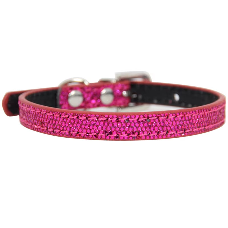 Hot Sale Super Shining Diamond Rhinestone Cat Collar Puppy Baby Dog Cat Collar Leather Strap Kitten Accessories Puppy Pet Collar
