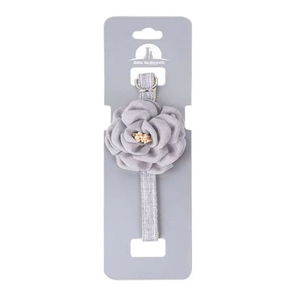 Cat Collar Adjustable Bow Tie Cat Flower Collar Safety Button Tie Necklace Puppy and Cat Gift Pet Accessories Puppy Collar