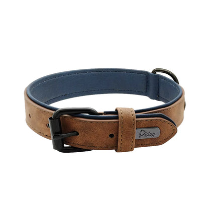 Leather Dog Collar Soft Padded Pet Collar for Small Medium Large Dogs Collars Collar Perro Pitbull Labrador German Shepherd