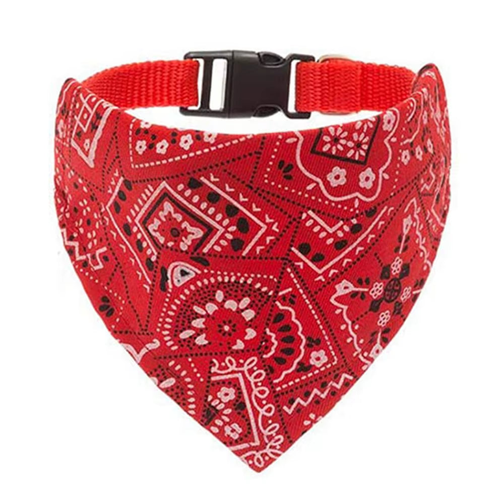 Dog Collar and Dog Bandanas Pet Collar Fancy Dog Collar with Bandana for Small Medium and Large Dogs Adjustable Pet Scarf Collar