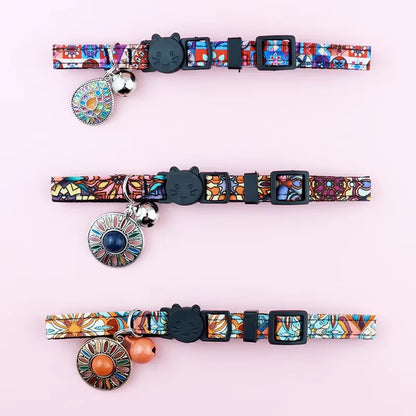 Airtag Cat Collar,Integrated GPS Cat Collar with Air Tag Holder & Bell,Adjustable Breakaway Cat Collar for Girl Boy Cats Puppies