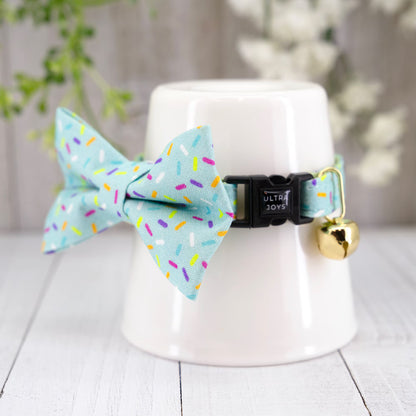 Breakaway Cat Collar with Bell, Pink Strawberry Cat Collar Breakaway | Gift for Cat, Kitten, Small Dog Birthday Valentine Day Celebration