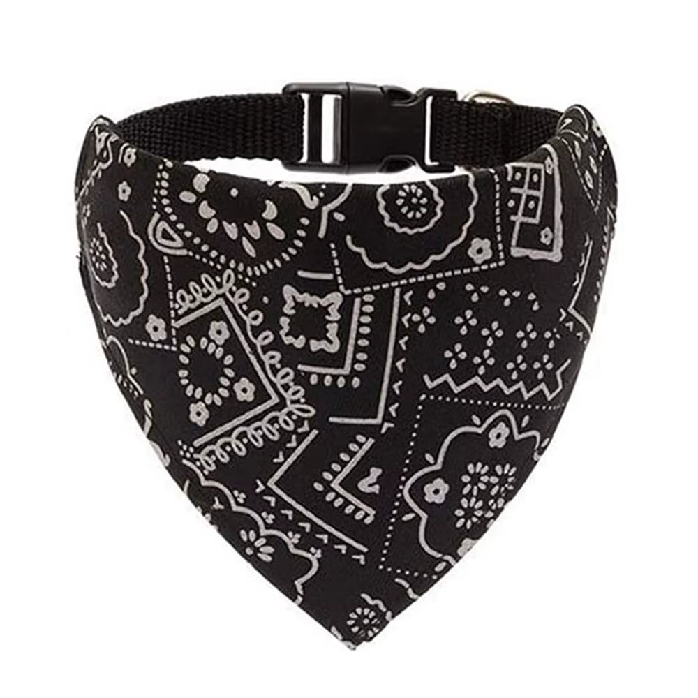 Dog Collar and Dog Bandanas Pet Collar Fancy Dog Collar with Bandana for Small Medium and Large Dogs Adjustable Pet Scarf Collar