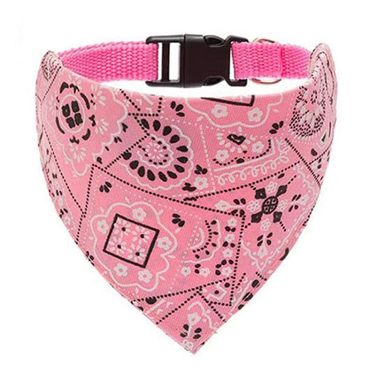 Dog Collar and Dog Bandanas Pet Collar Fancy Dog Collar with Bandana for Small Medium and Large Dogs Adjustable Pet Scarf Collar